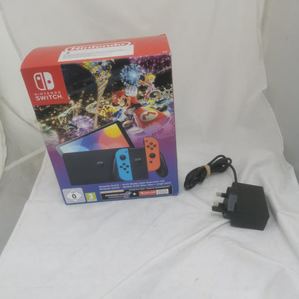 Nintendo Switch OLED Model Neon Red & Neon Blue Joy-Con Boxed