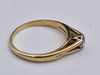 18ct Yellow Gold Cubic Zirconia Solitaire Ring - 2.29 Grams - Size M