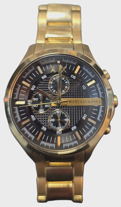 ** Sale ** Armani Exchange Men's Gold-Tone Chronograph Watch