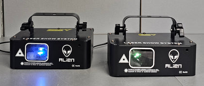 2X Alien® Laser Beam - Disco lamp - Laser show system - 500MW