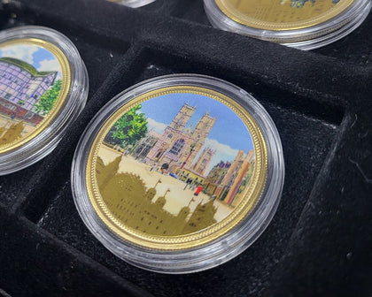 Landmarks of London Coin Collection (12 Coins) Gold Plated Base Metal