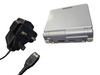 GAME BOY ADVANCE SP AGS-001 CONSOLE, COOL SILVER, UNBOXED, CHARGER INCLUDED
