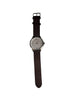 Men's Unbranded Unboxed Stainless Steel Brown Leather Strap Watch "Collection Only"