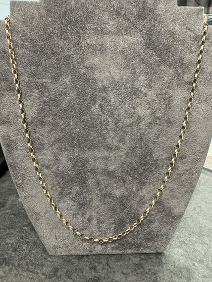 9ct Yellow Gold Belcher Chain  -24