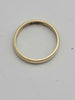 9ct Yellow Gold Wedding Band Ring – Engraved "I Love You" – Size R – 2.60 Grams