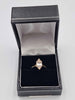 9ct Yellow Gold Marquise Cut Cubic Zirconia Solitaire Ring - 1.64 Grams - Size K
