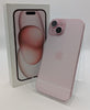 Apple iPhone 15 128GB Pink, Unlocked, Boxed, Light Marks On Screen, 89% Battery Health