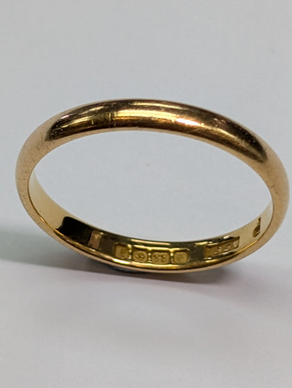 22CT GOLD WEDDING BAND RING
