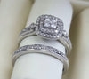9ct White Gold Diamond Rings Matching Size "K"