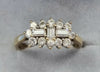 9ct Gold CZ Ring Size  "O"