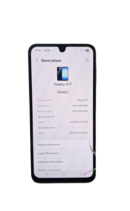 Samsung A17 - 4G - 128GB - Dual Sim - Unlocked