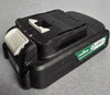 Hawksmoor 18v Fast 2.4A Li-Ion Garden Power Tool Battery Charger B0Q-SP06-20ZB + Hawksmoor 18V Battery 2.0Ah