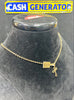 9ct Gold Chain and Cross Pendant 4.1g 20"