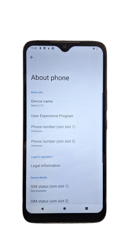 Nokia C12 - 64GB - Unlocked * Please Read Description*