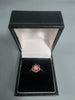 9ct GOLD RING PINK STONE 375 1.6G Size O