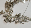 925 Silver Charm Bracelet - approx 7", 62.29g