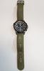 Seiko Prospex Solar Chronograph  SSC295 (V172-0AL0) Watch Solar Chronograph Watch Black Dial 42mm Green Fabric Strap