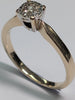 9CT GOLD DIAMOND RING SIZE M
