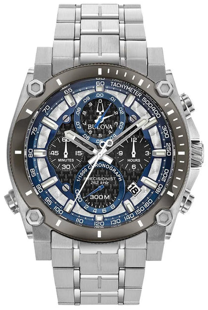 Bulova 98B316 Precisionist Quartz Chronograph 46Mm Watch