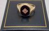 9ct 375 yellow gold ring 3.5g Boxed size N full hallmarked