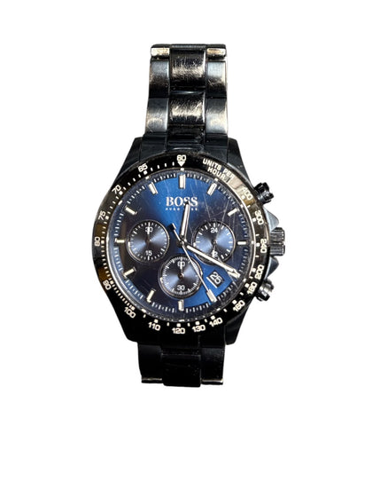 Hugo Boss Men's Chronograph Hero Black Ion-Plated Stainless Steel Bracelet Watch 43mm
