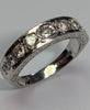 18CT White Gold Diamond Eternity Ring Size N 1/2