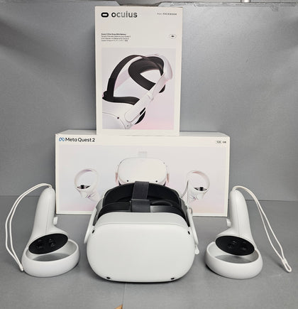 Meta/Oculus Quest 2 VR Headset - 128GB + Elite Strap with Battery.