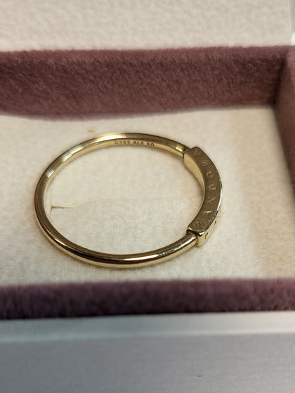 Pandora 14k Gold Signature I-D Ring - Size 60 (S)