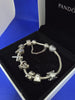 Pandora Bracelet 64.61g With 8 Charms (925 ALE Hallmarked) 8"