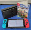 Nintendo Switch Neon Red/Blue w/Minecraft**Unboxed**