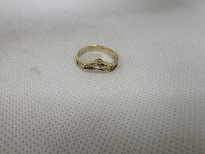 9ct Hallmarked Gold Ring - 1.38g Weight, Size L