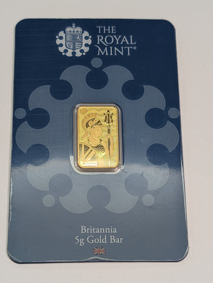 The Royal Mint Britannia 5g Gold bar Fine Gold