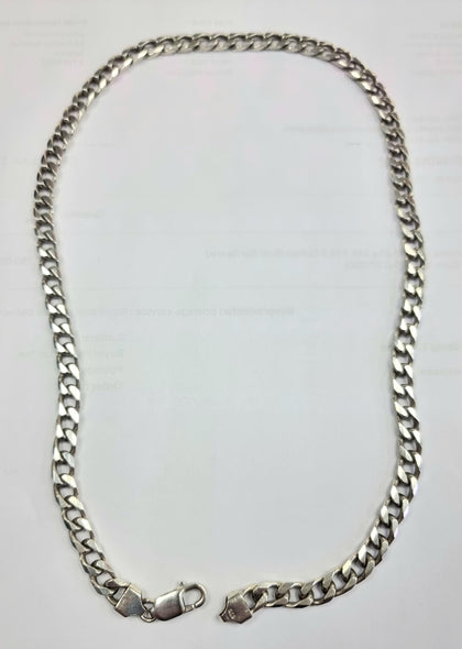 Silver Curb Chain 20