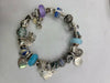 pandora ' golden snitch'  charm bracelet with 15 charms , silver (925) 54.5 grams
