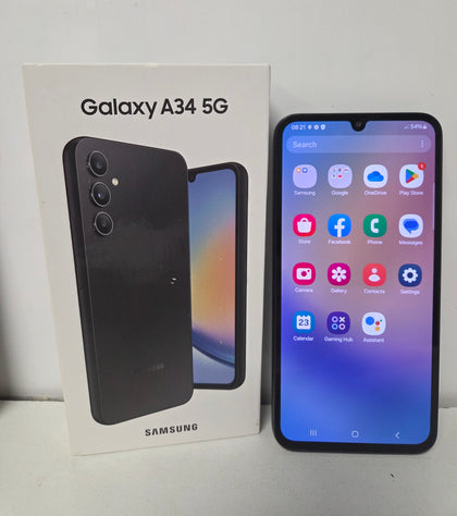 Samsung Galaxy A34 5G Graphite 128 GB unlocked Boxed