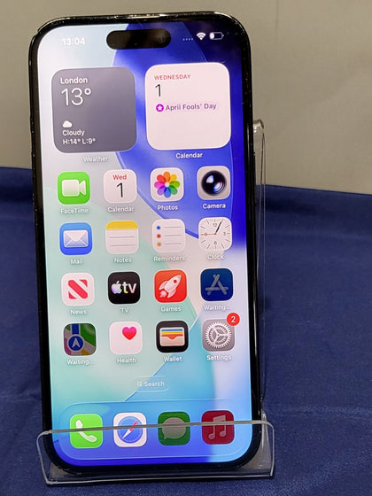 Apple iPhone 15 Black, 128GB, Unlocked, 87% Battery Health