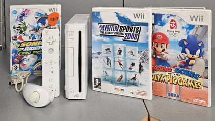 Wii Console, White Console + 3 Games