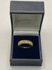 9ct Gold Ring With Clear stones
