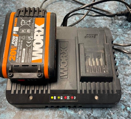 Worx charger with one battery