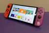 Nintendo Switch OLED Pokemon: Special Edition + Joy-Cons **Neon Purple & Red** - inc. GamerPad & Grips (CHARGER NOT INCLUDED)