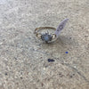 9ct gold cluster ring
