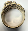 9ct gold buckle ring with diamond Size Y 1/2