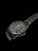 DX Seiko SNAF07 WR100M Quartz Chronograph Gents Watch - Black - Steel Bracelet - Boxed With Links