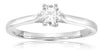 Engagement Ring 18ct White Gold Six Claw Solitaire 0.25ct Diamond Ring