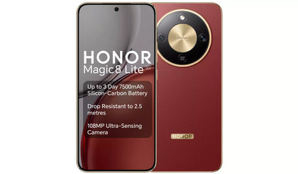 SIM Free HONOR Magic8 Lite 5G 256GB AI Phone - Reddish Brown