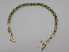 9ct Gold Diamond & Emerald 7” Bracelet