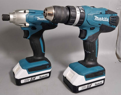 Makita 18V 2 x 2 Li-ion Cordless Combi drill & impact driver with carry Bag
