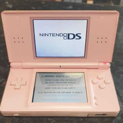 Nintendo DS Lite Console, Pink, Unboxed with charger.