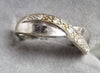 9ct White Gold Diamond Ring Size i