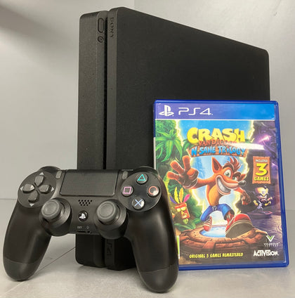 Sony Playstation 4 Slim Black 500GB Console Bundle ( + Crash Bandicoot N Sane Trilogy )